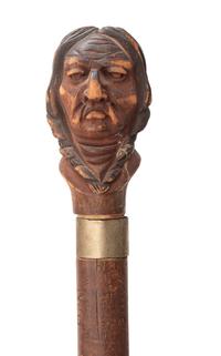 Four Folk Art Carved Canes