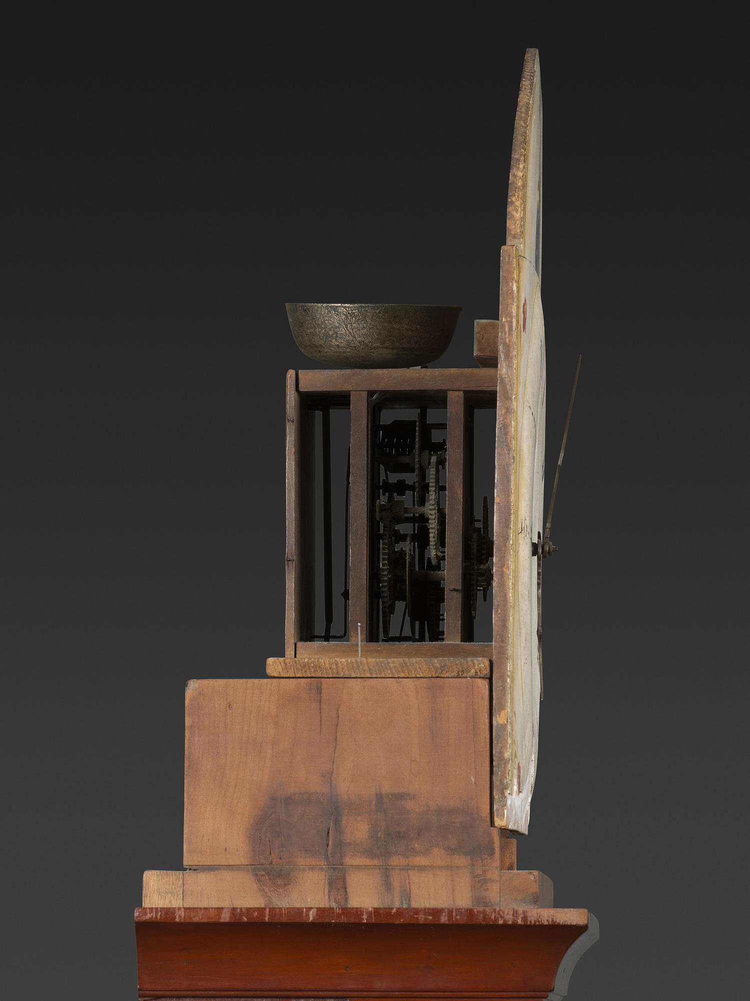 A Federal Cherrywood Tall Case Clock