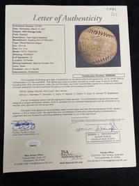 A 1933 Chicago Cubs Team Signed Autograph Baseball (JSA Letter of Authenticity),