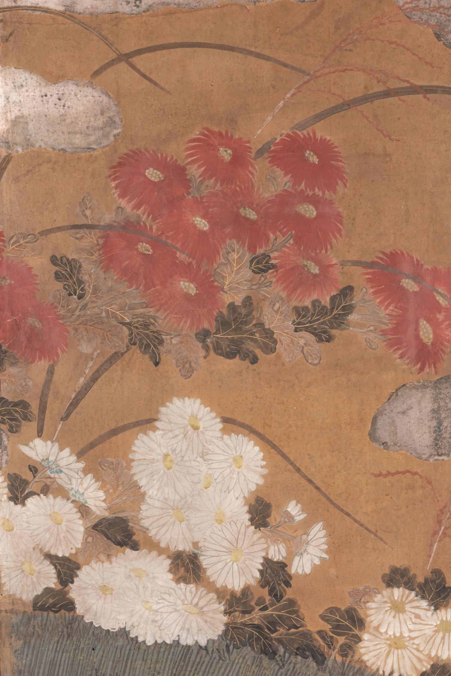 A Four-Fold Floor Screen