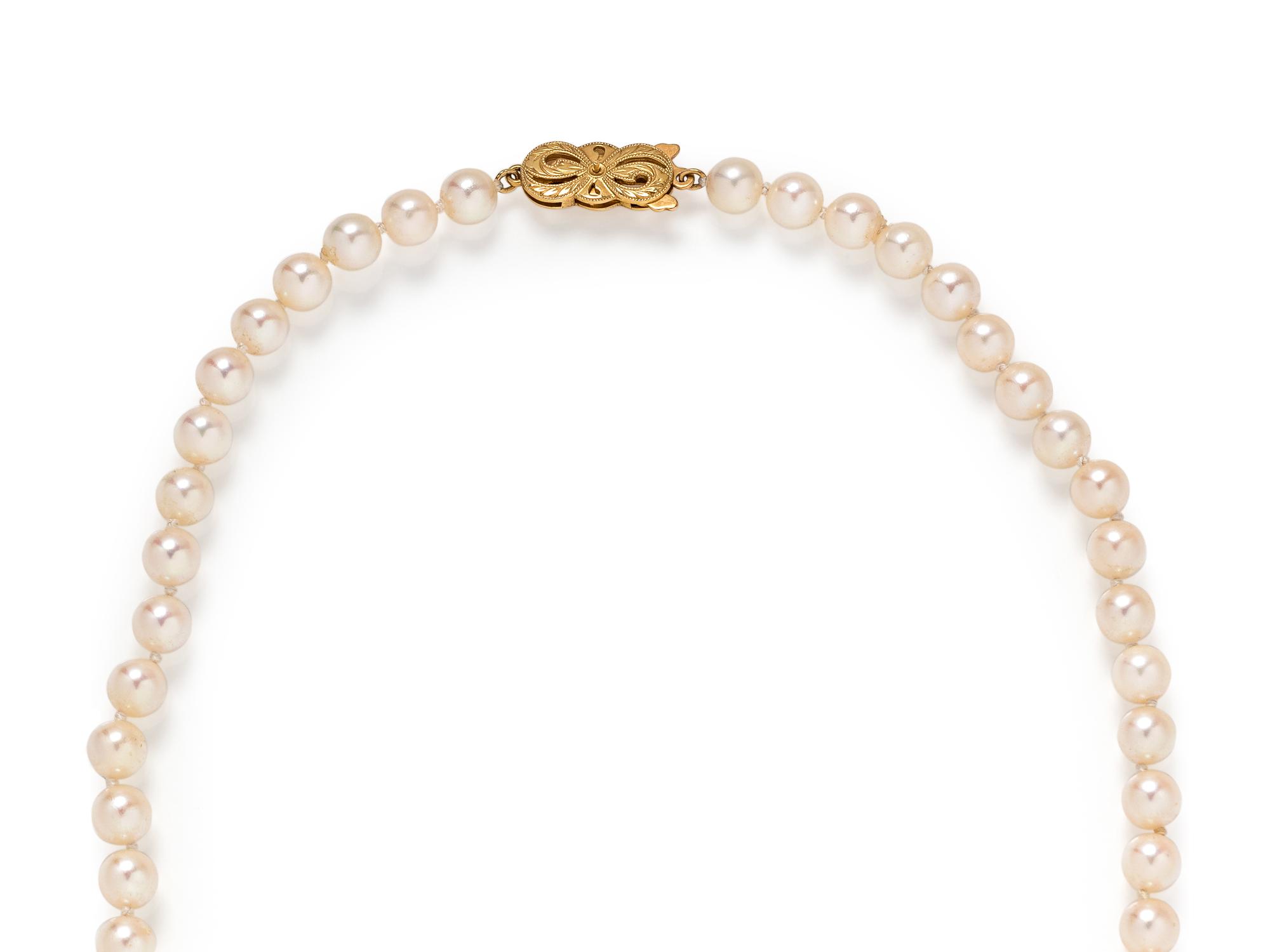 MIKIMOTO, CULTURED PEARL NECKLACE