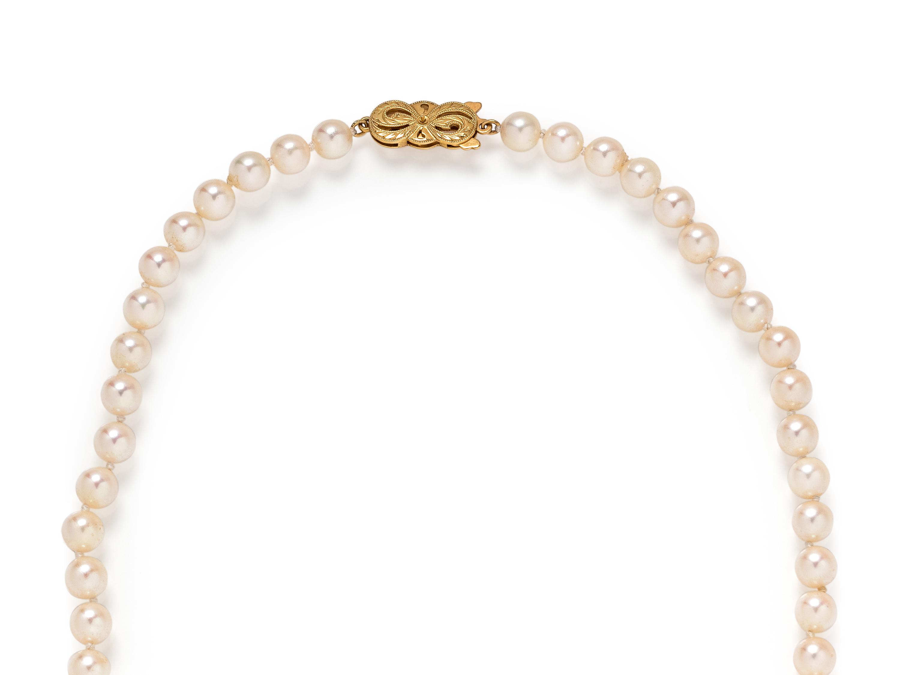 MIKIMOTO, CULTURED PEARL NECKLACE