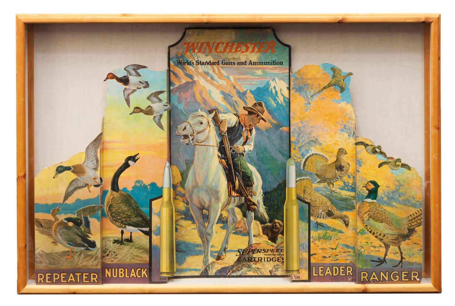 Winchester Ammunition Advertising Cardboard Display