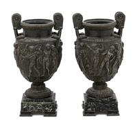A Pair of Cast Metal Models of the Townley Vase