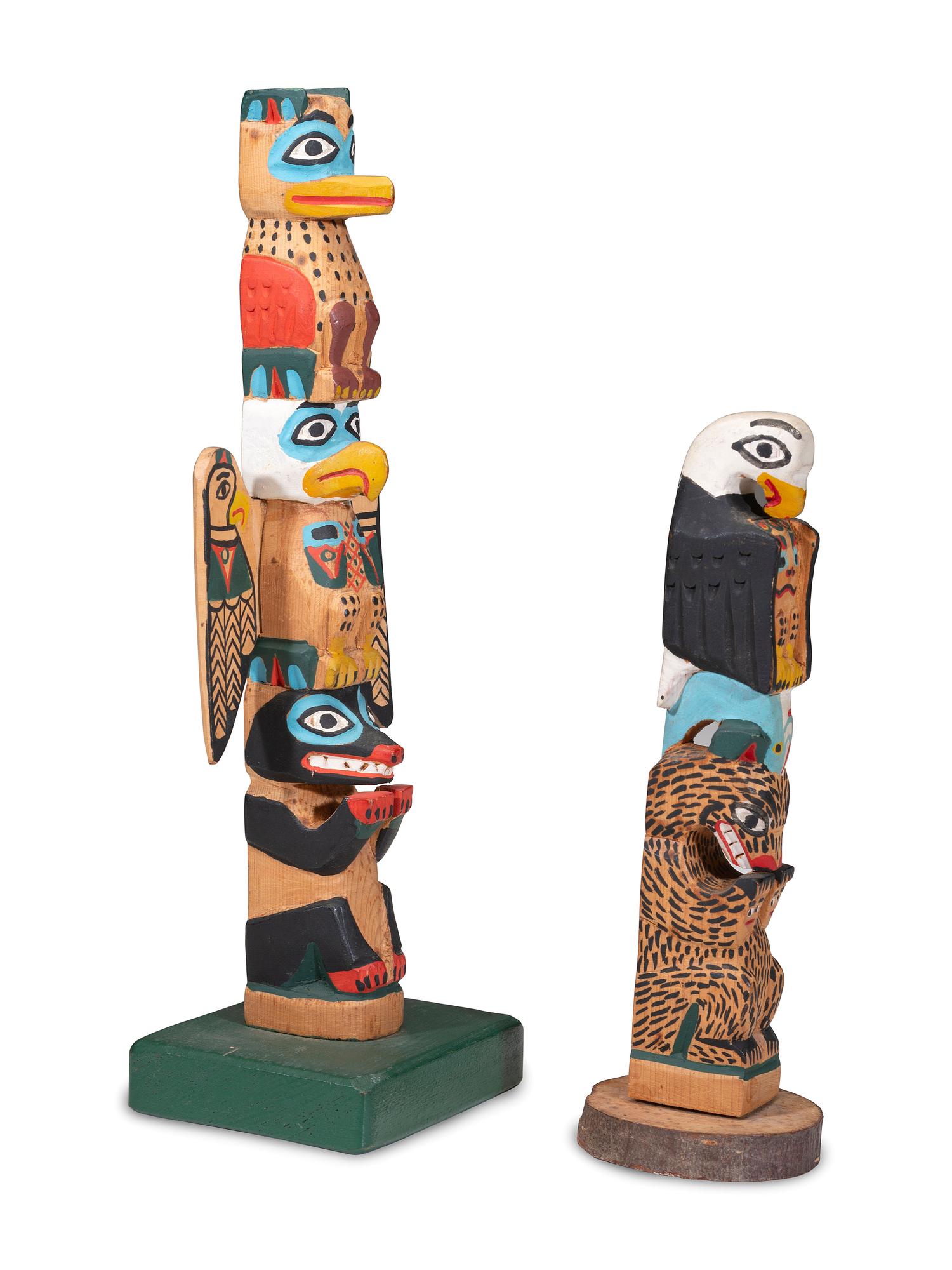Carved Model Totem Poles