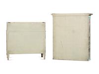 An Italian Painted Bureau Bookcase