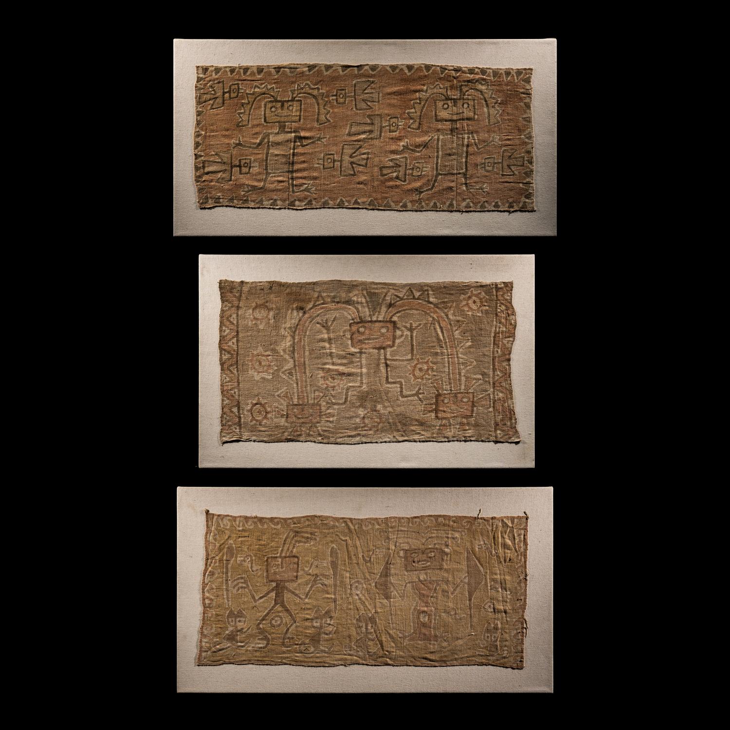 Three Chancay Style Textile Fragments
