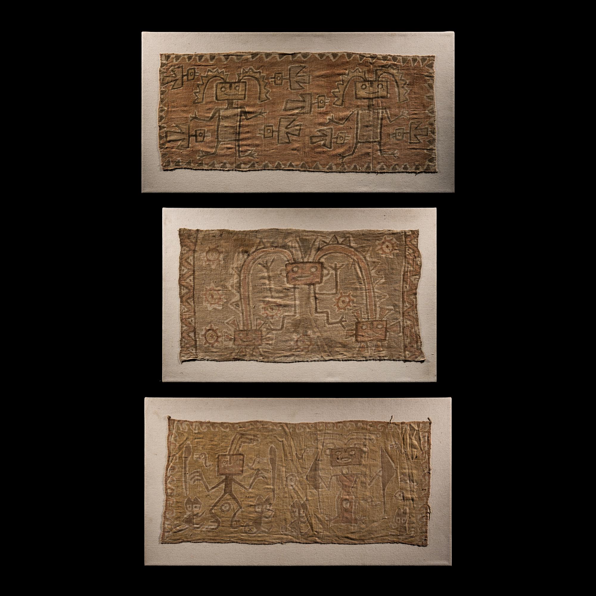 Three Chancay Style Textile Fragments