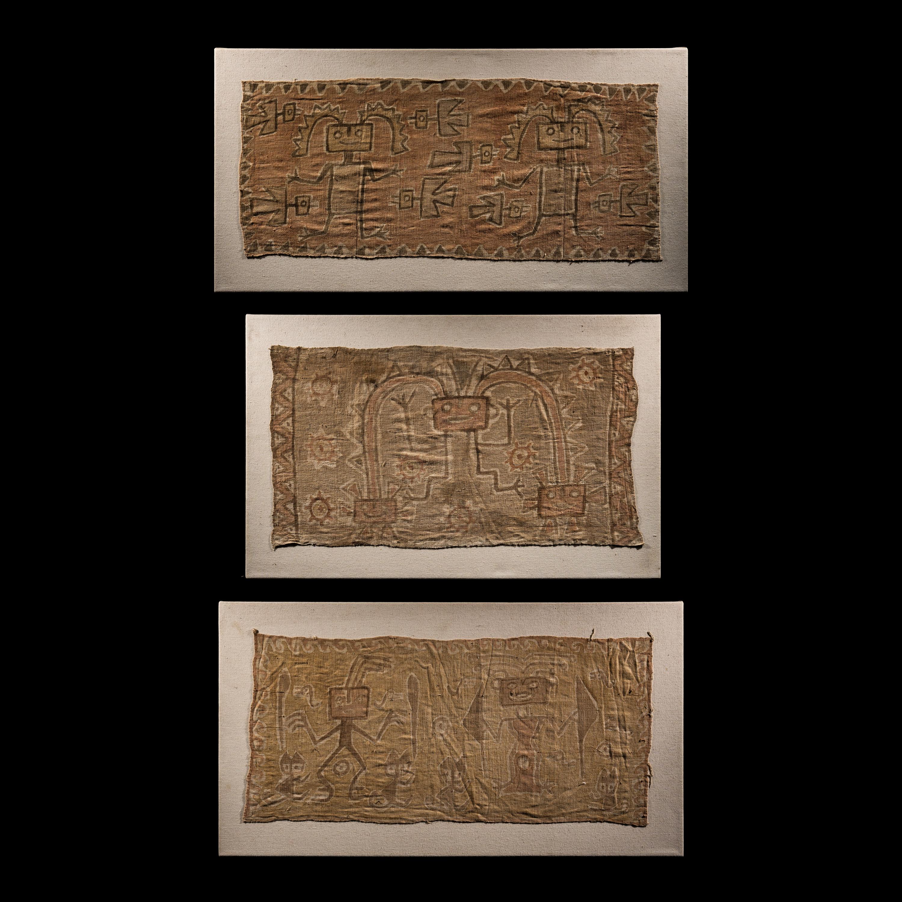Three Chancay Style Textile Fragments