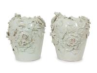A Pair of I Borbone de Capodimonte Porcelain Vases