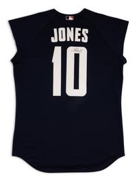A Chipper Jones Signed Autograph Atlanta Braves All Star Jersey Sourced Directly From Team (Beckett Authentication Services),