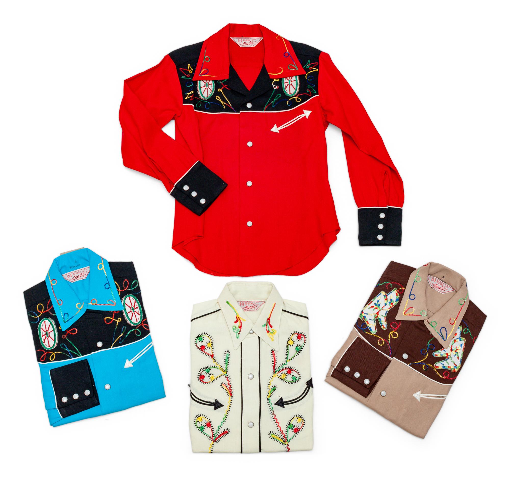Collection of Eight Child's Western Shirts by H Bar C, each size 8