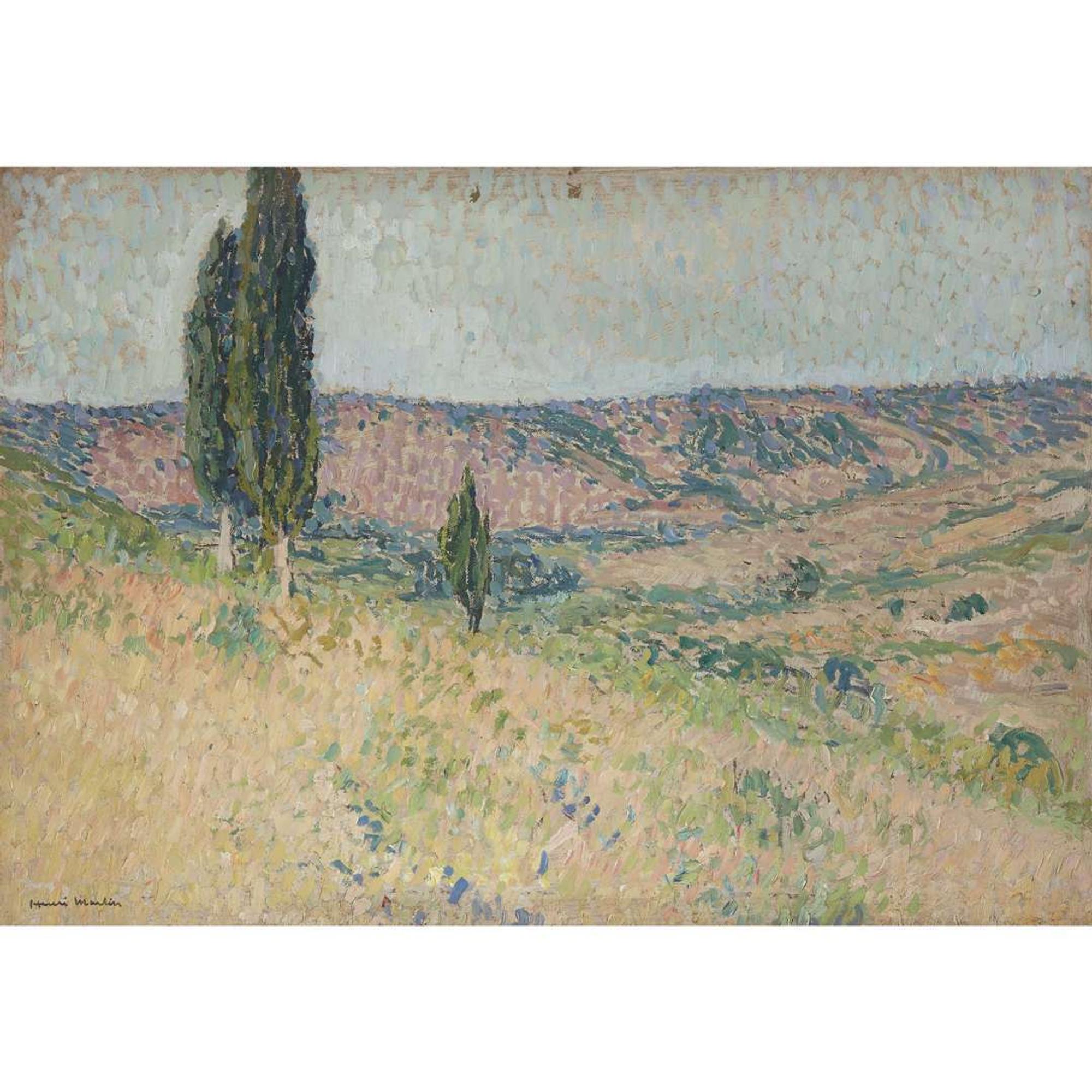 HENRI JEAN GUILLAUME MARTIN (FRENCH 1860-1943) "PAYSAGE"