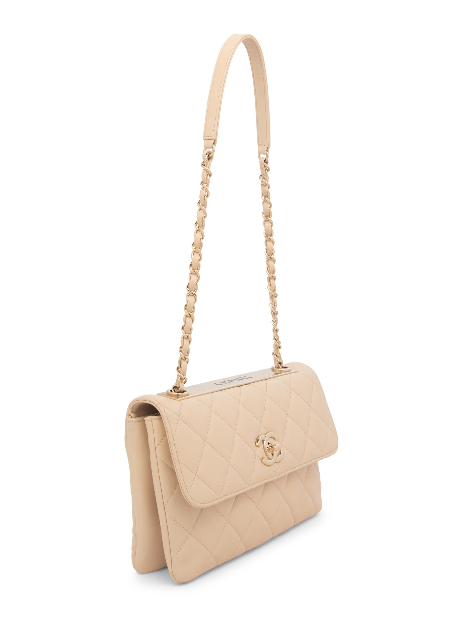CHANEL TRENDY SHOULDER BAG IN QUILTED LAMBSKIN