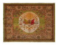 A Persian Wool and Silk Rug