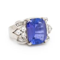 Tanzanite and Diamond Ring