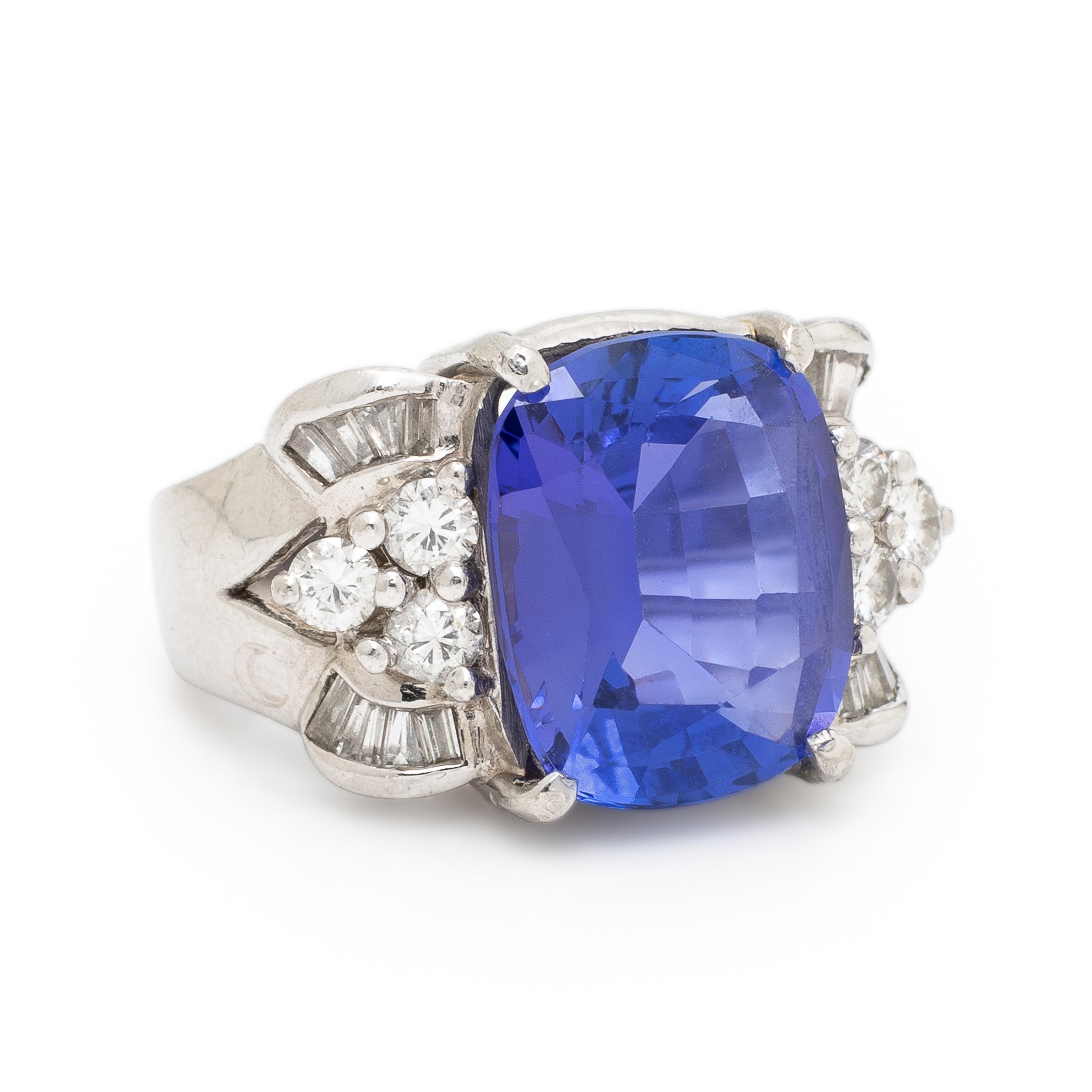 Tanzanite and Diamond Ring