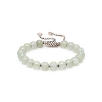DAVID YURMAN, LIGHT GREEN HARDSTONE 'SPIRITUAL' BEAD BRACELET