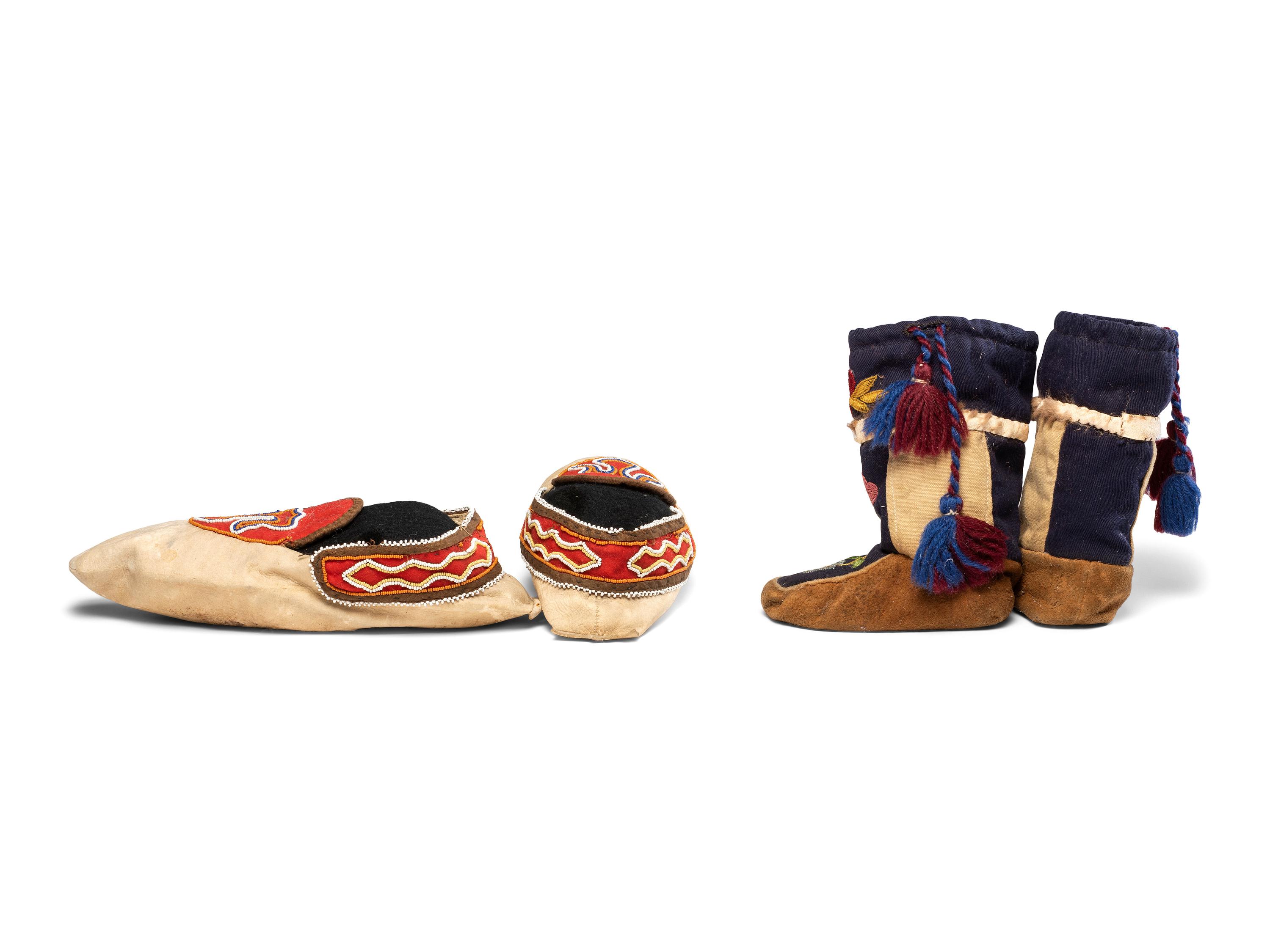 Tlingit and Athapaskan Child's Mukluks