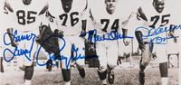 A Group of Two Los Angeles Rams Fearsome Foursome Signed Autograph Photos (Beckett Authentication Services BAS Certified),