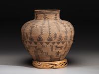 Apache Figural Basketry Olla