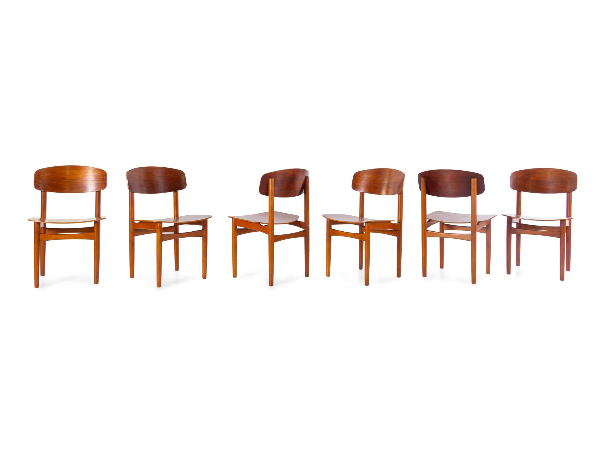 Set of Six Dining Chairs Søborg Møbelfabrik, Denmark