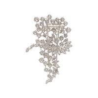 Diamond and Platinum Brooch