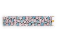 AQUAMARINE, MORGANITE AND DIAMOND BRACELET