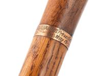 [MILITARIA - NAVY]. Walking stick presented to Joseph Rudolph by Captain Giles B. Harber.
