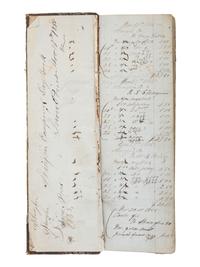 America in Manuscript [CALIFORNIA GOLD RUSH]. Shanghai Company Day Book. Snow Point, [Nevada County, California], ca 1855-1870s.