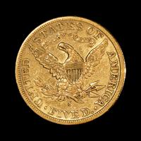 A United States 1886-S Liberty Head $5 Gold Coin