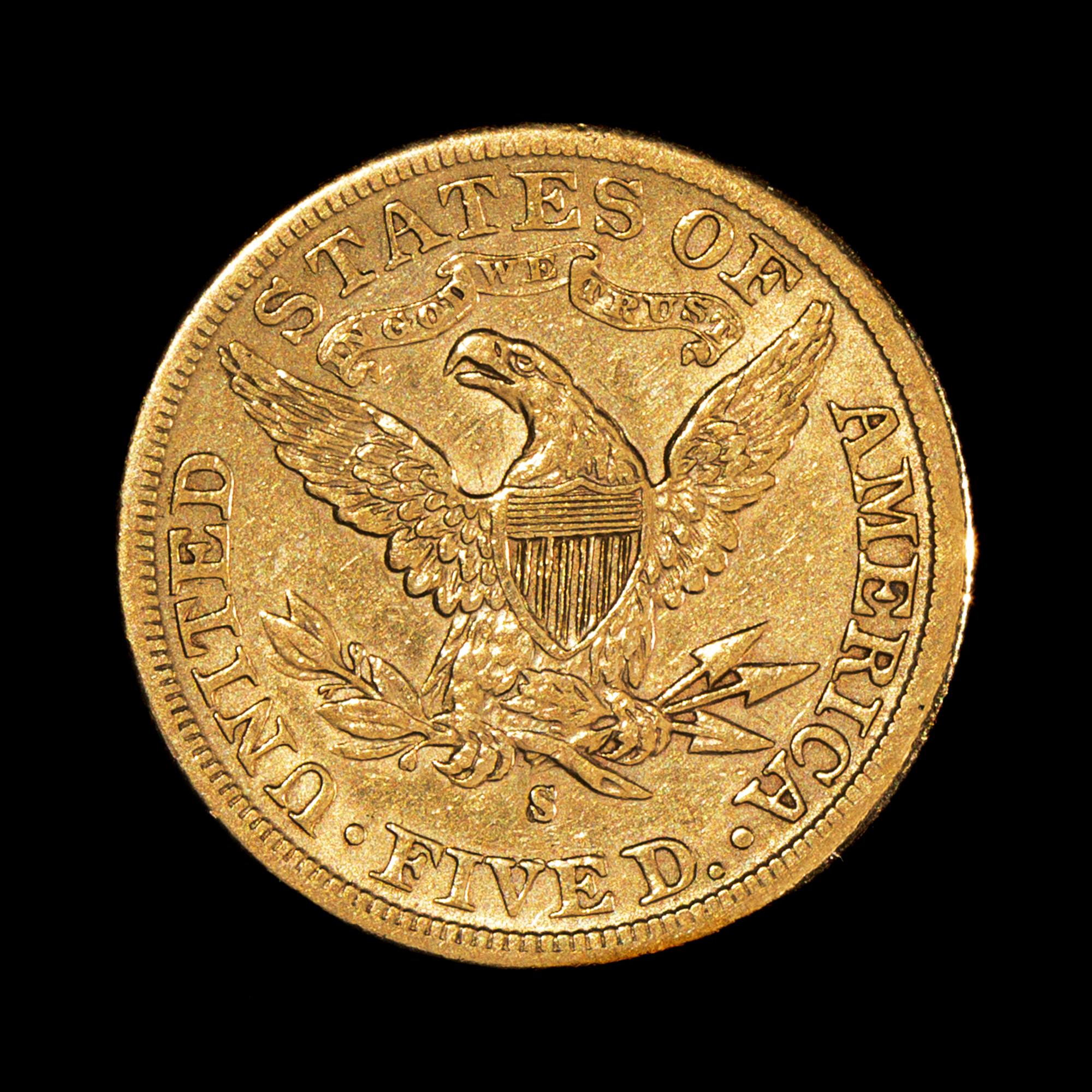 A United States 1886-S Liberty Head $5 Gold Coin