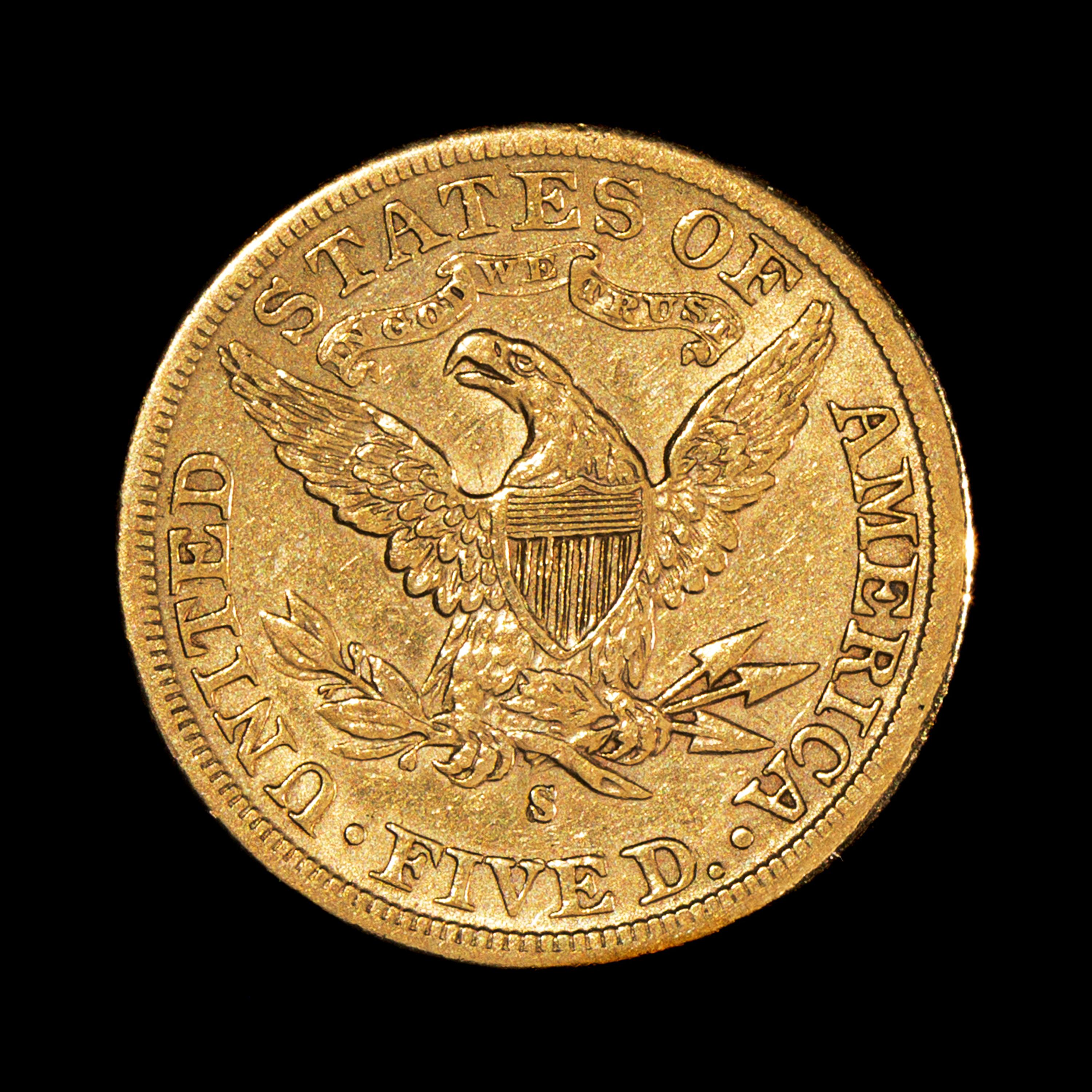 A United States 1886-S Liberty Head $5 Gold Coin