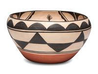 Pottery Dough Bowl, with Corn Stalks