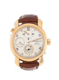 VACHERON & CONSTANTIN, REF. 42005 18K YELLOW GOLD 'MALTE DUAL TIME REGULATOR' WRISTWATCH