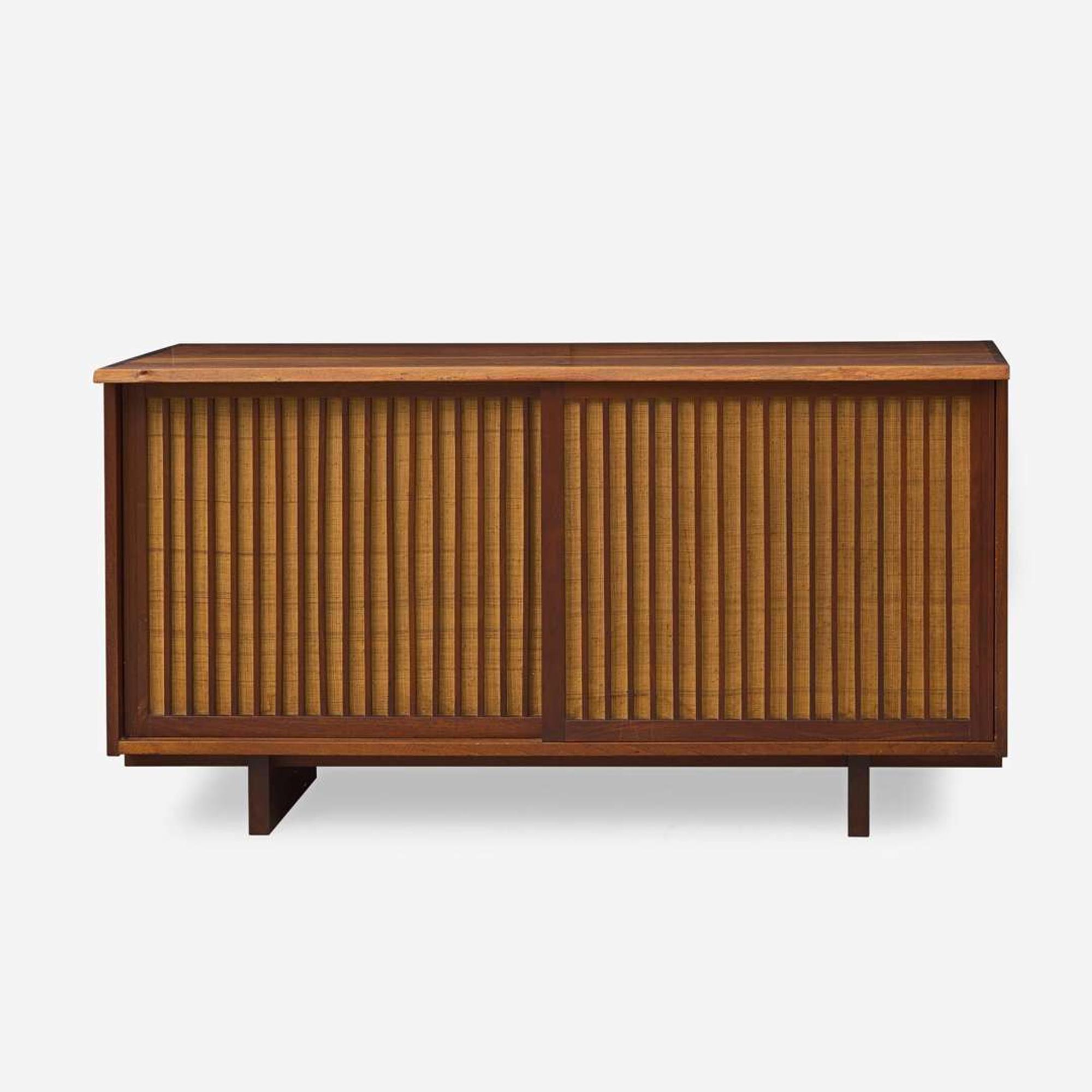 George Nakashima Double Sliding-Door Cabinet, New Hope, Pennsylvania, 1960