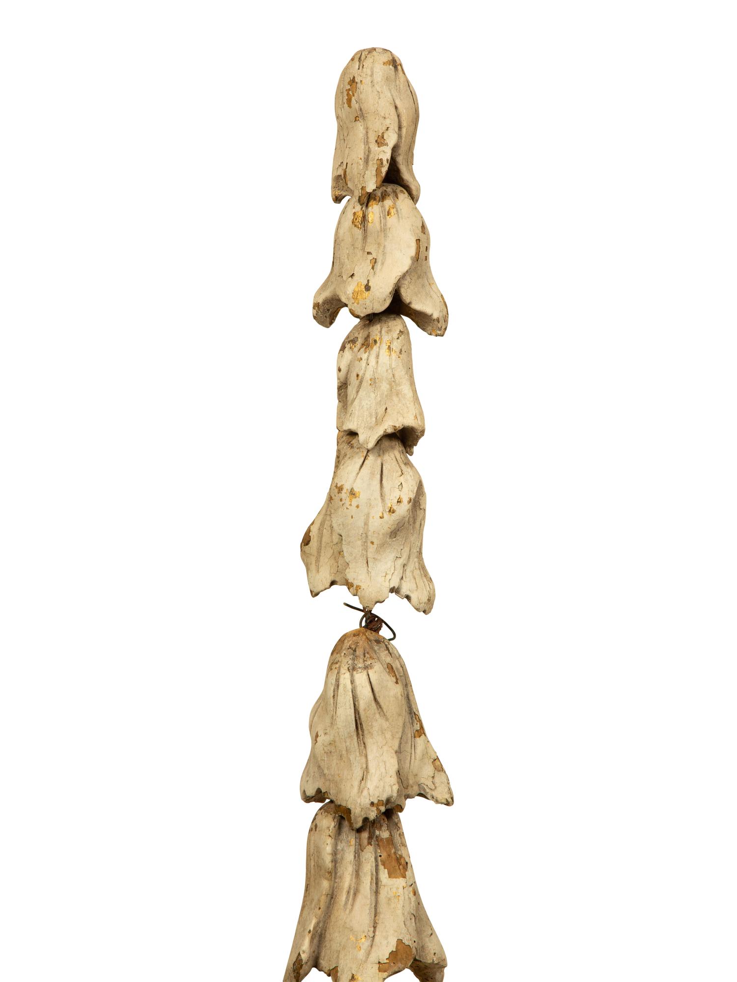 A Pair of Continental Carved and Painted Cornucopia Wall Ornaments