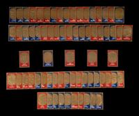 A Complete Set of 1965 Topps Embossed Baseball Cards Featuring Multiple Hall of Famers (72/72)