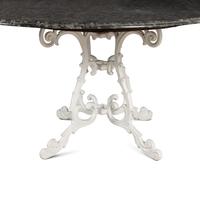 A Molla Cast Aluminum Seven-Piece Outdoor Dining Suite