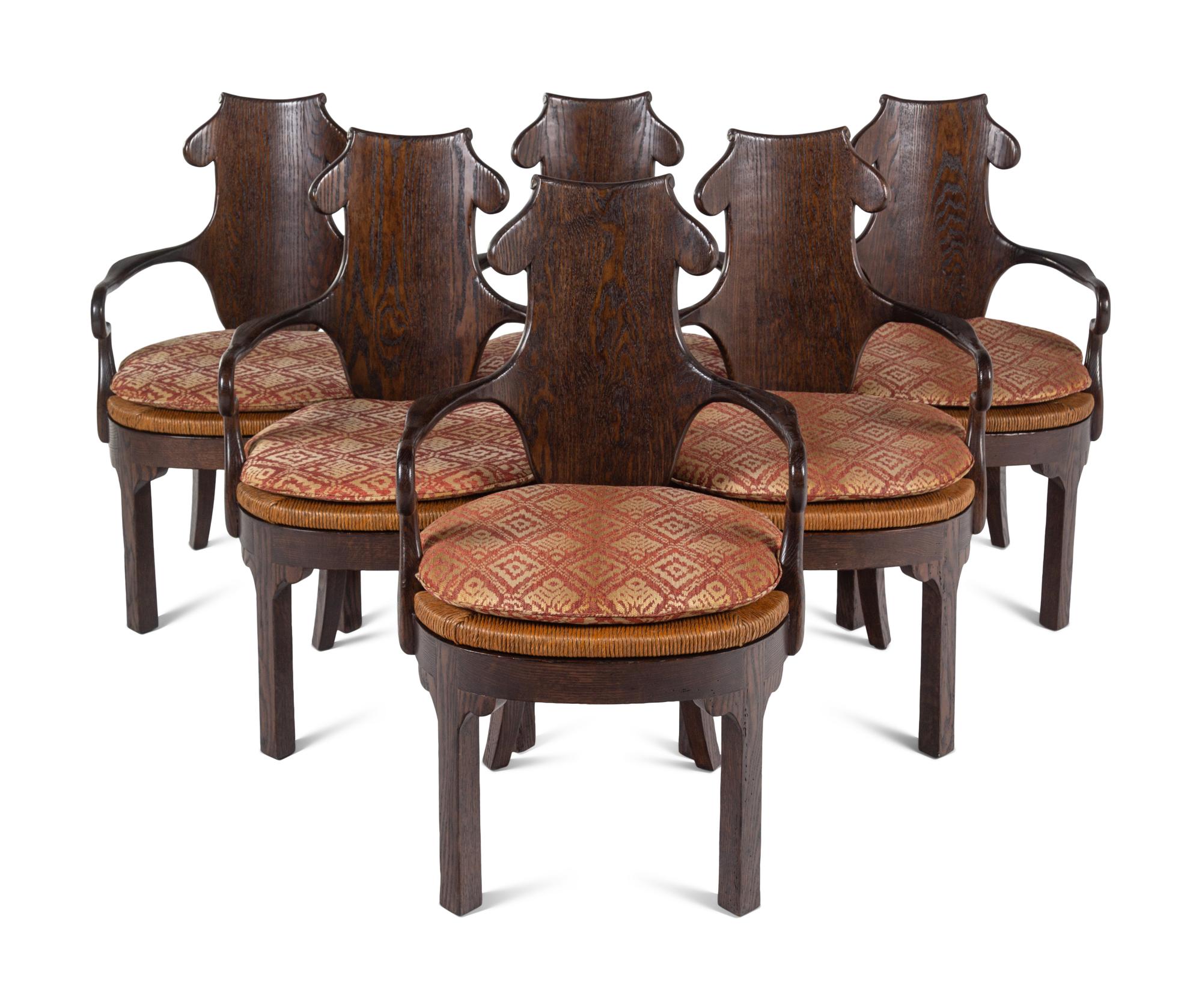 A Set of Six Rose Tarlow Melrose House Henley Armchairs