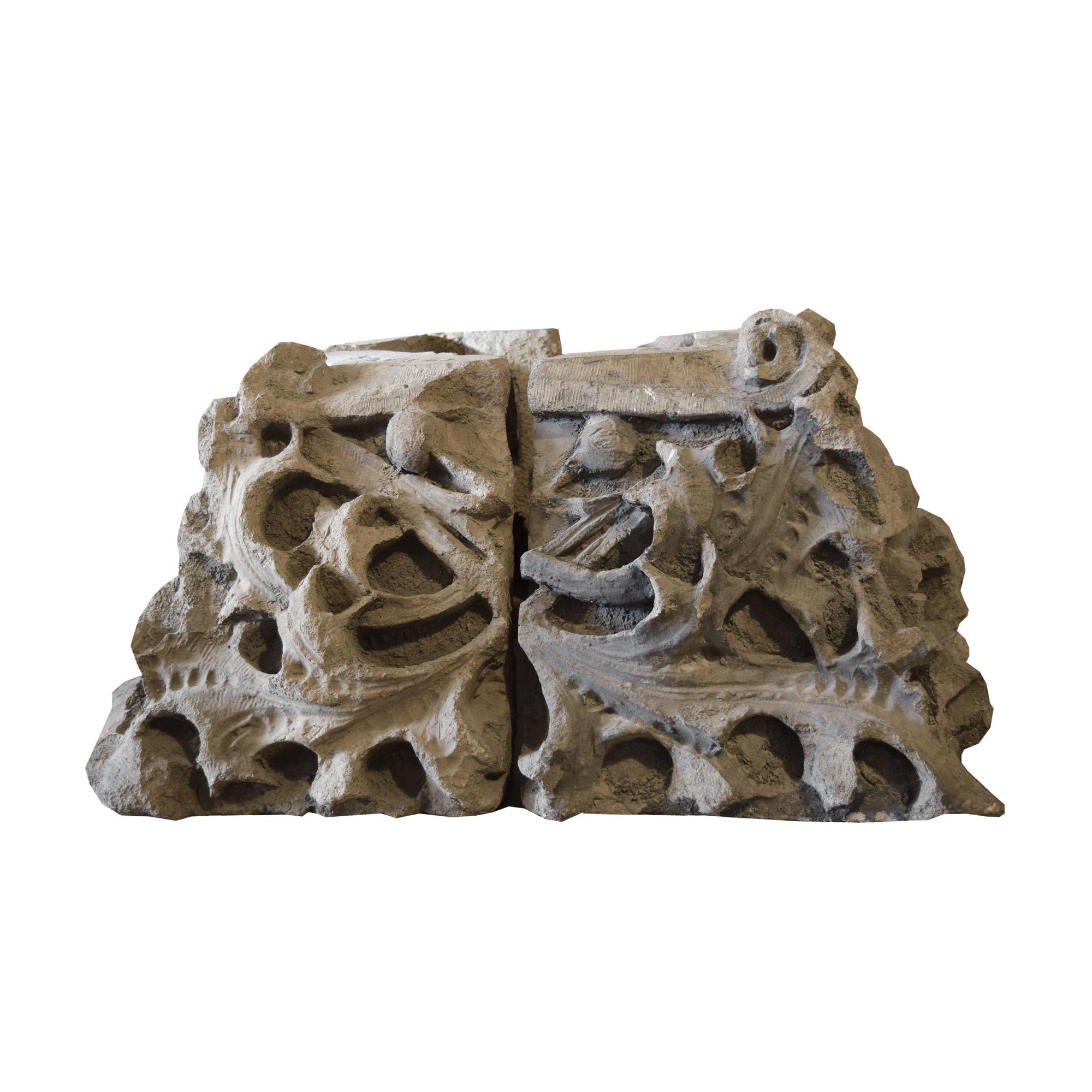 A Sullivan Designed Terra Cotta Capital from the Chicago Stock Exchange 30" W x 30" D x 16" H — United States, Circa 1893