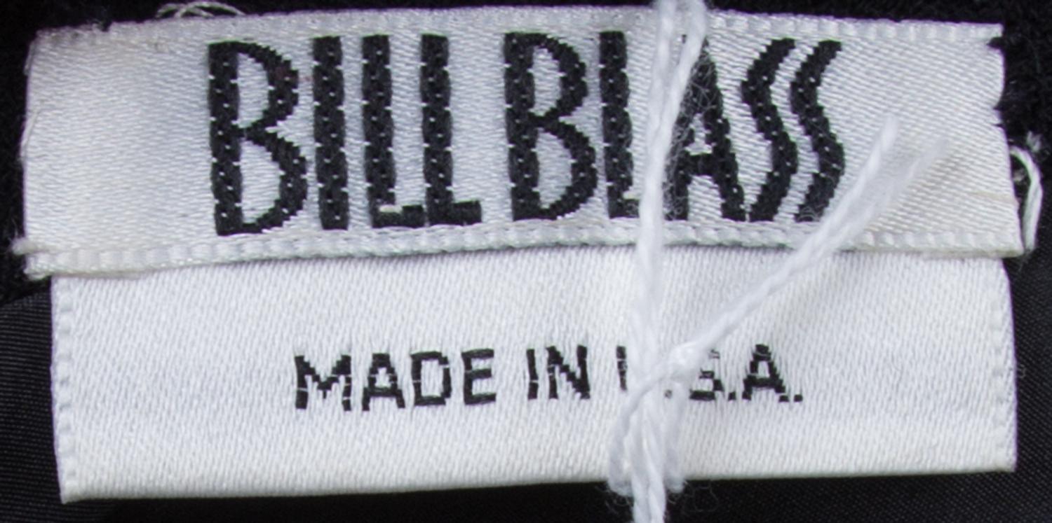 A Bill Blass Black Gown,