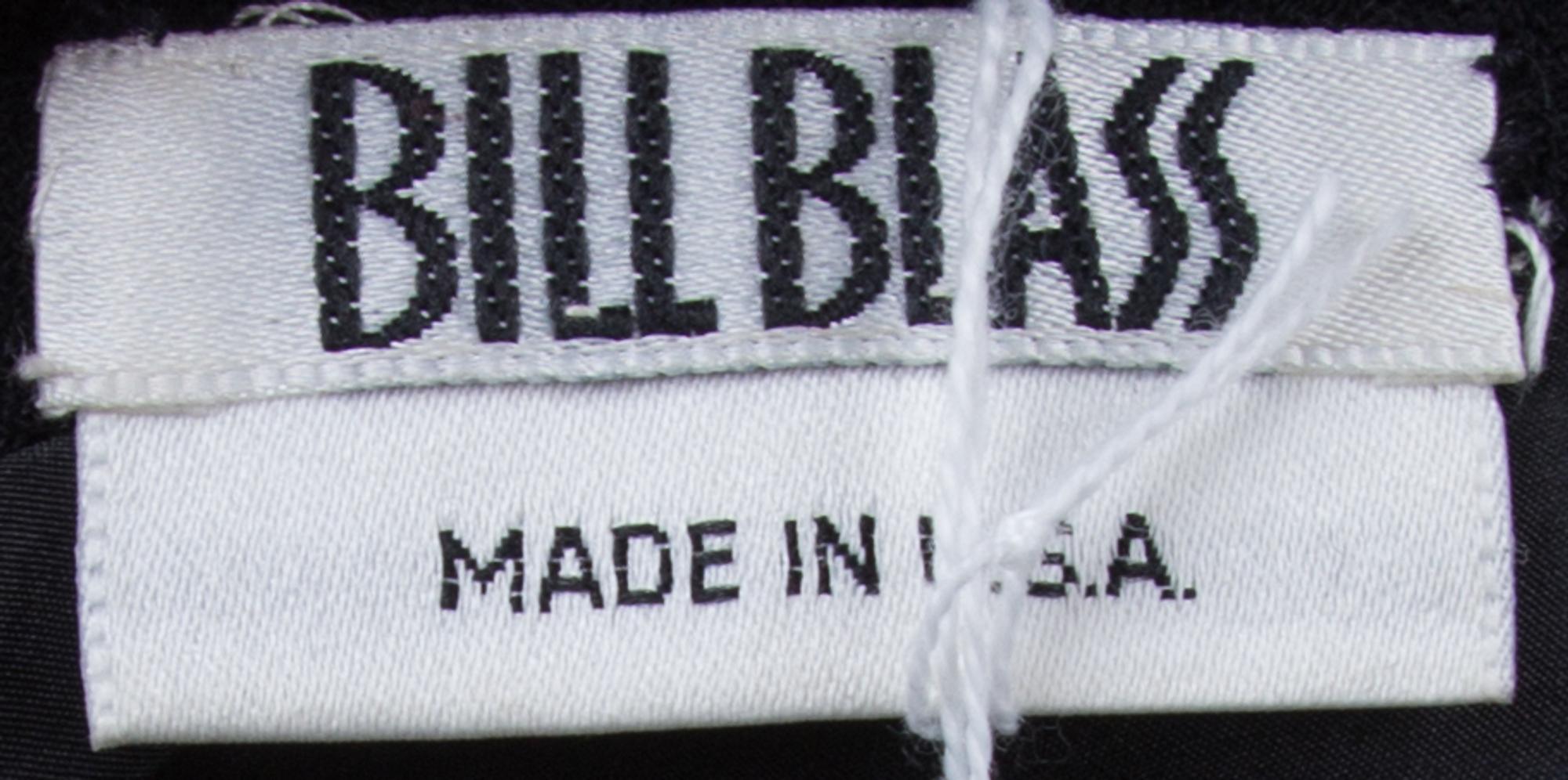 A Bill Blass Black Gown,