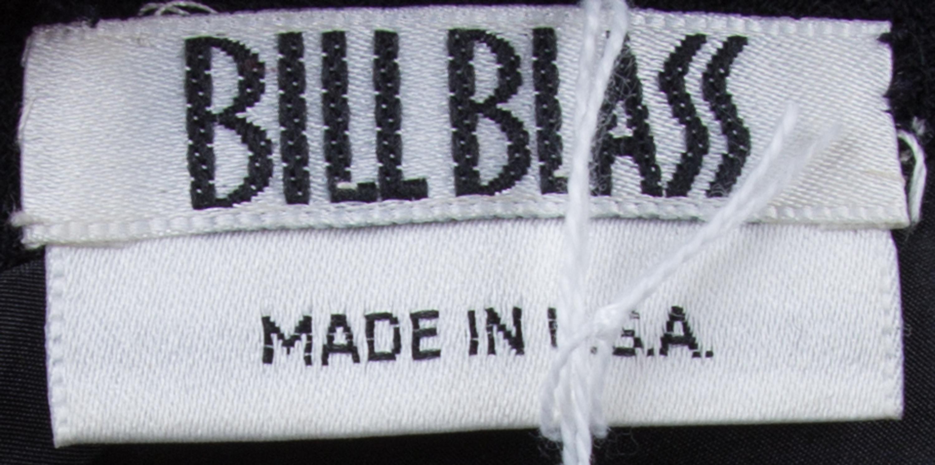 A Bill Blass Black Gown,
