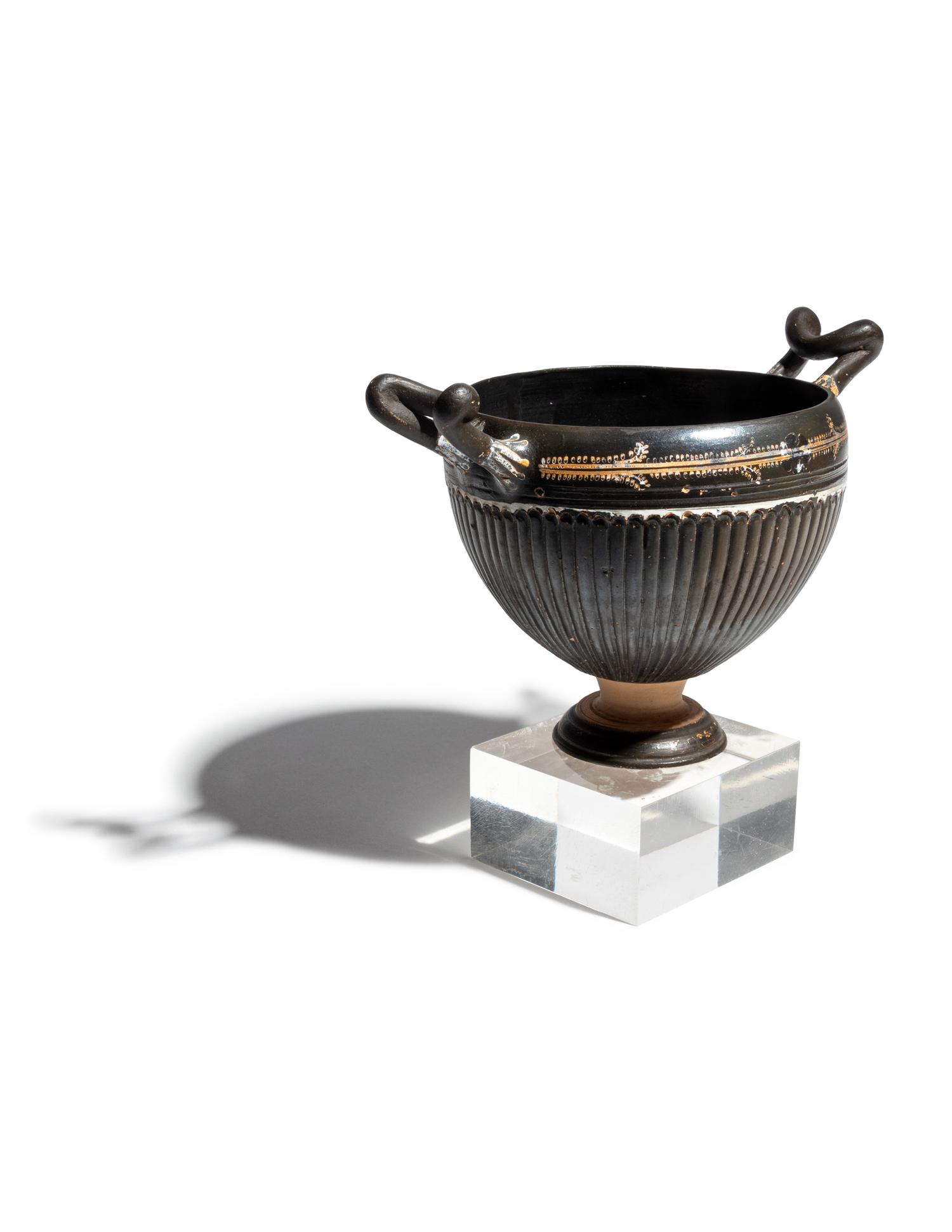 An Apulian Gnathian-Ware Ribbed Kotyle