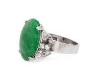 JADE AND DIAMOND RING