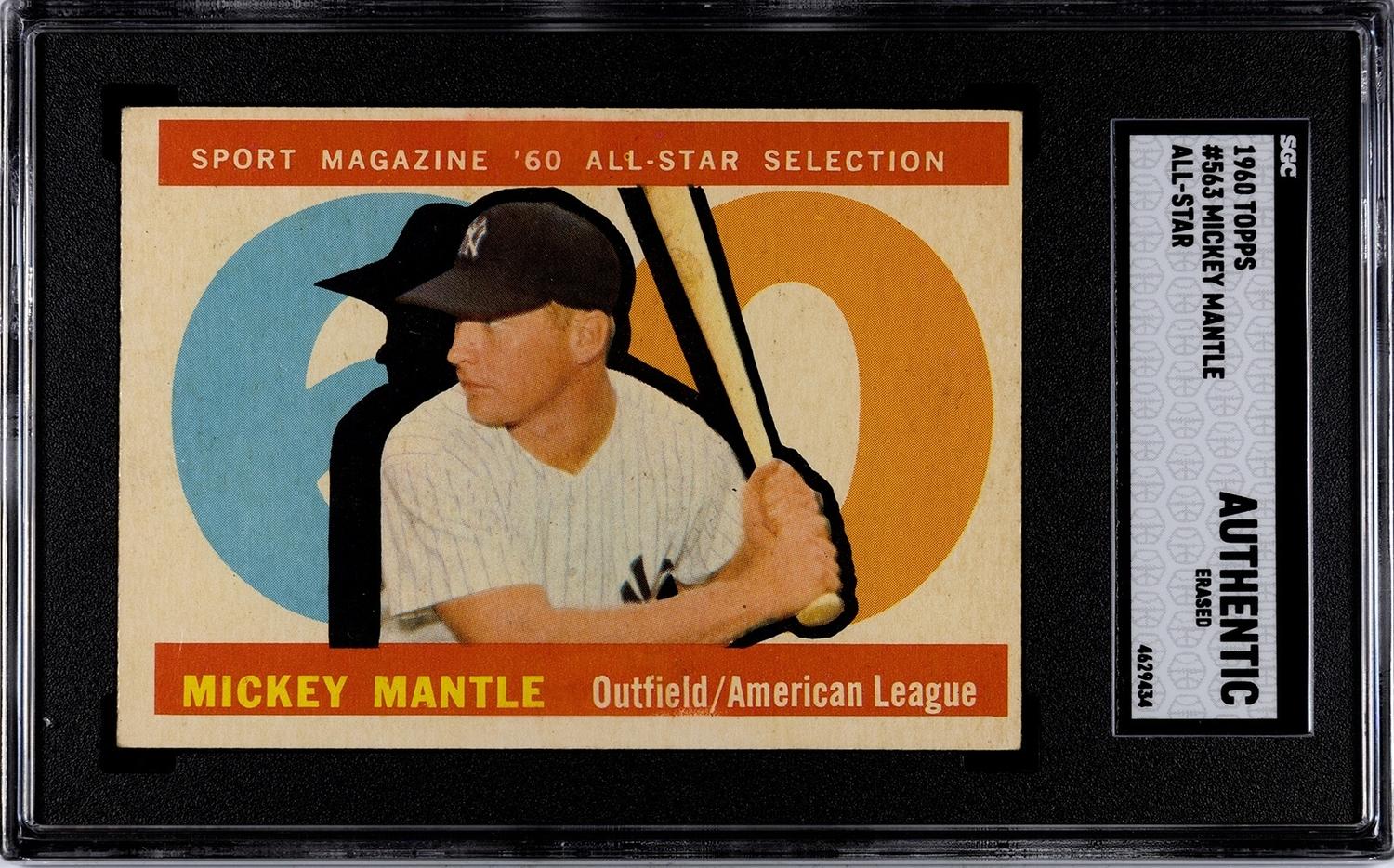 A Group of 1960 Topps Mickey Mantle Baseball Cards