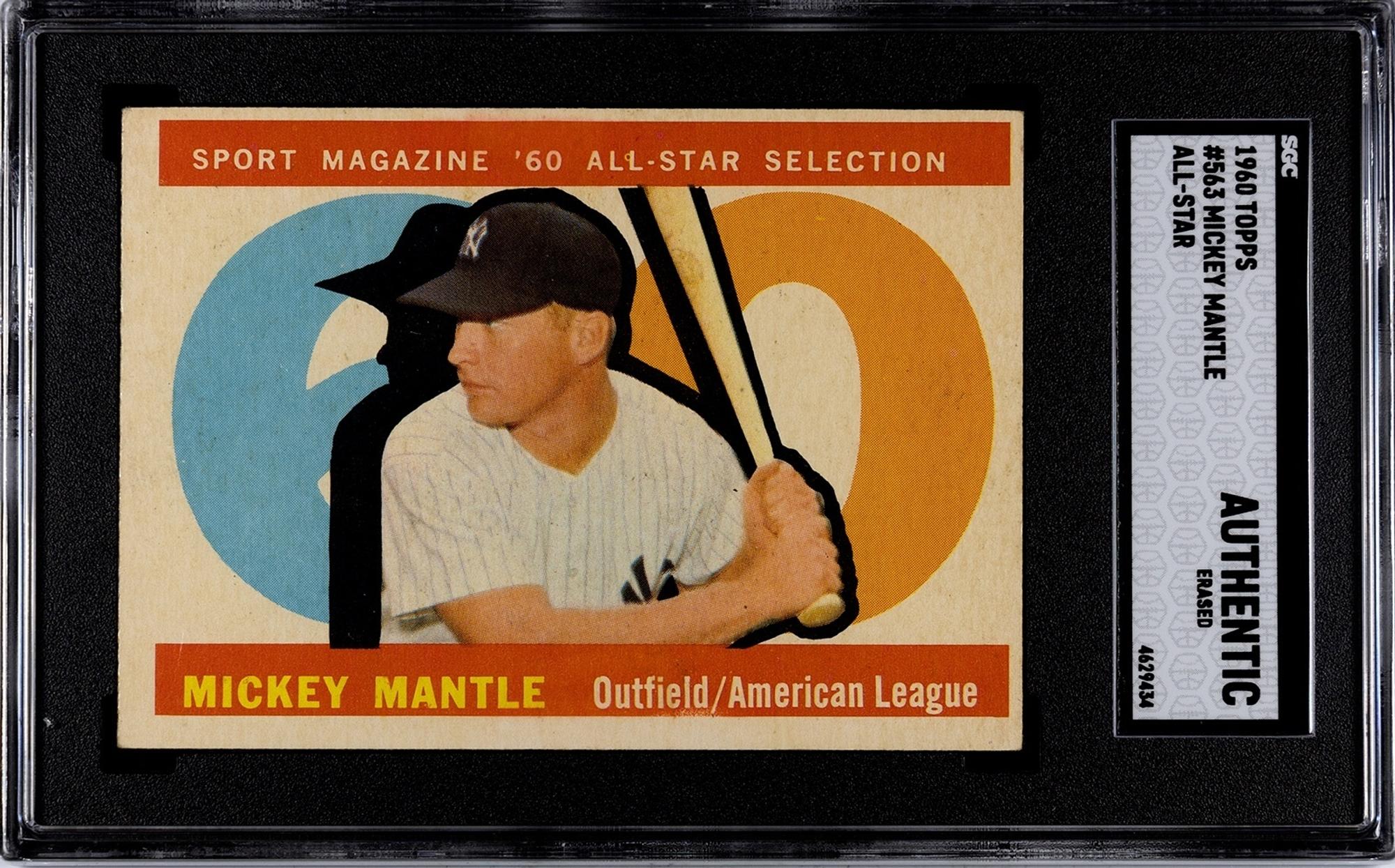 A Group of 1960 Topps Mickey Mantle Baseball Cards