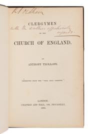 [BINDINGS]. TROLLOPE, Anthony (1815-1882). A group of 40 uniformly bound works, MANY FIRST EDITIONS: