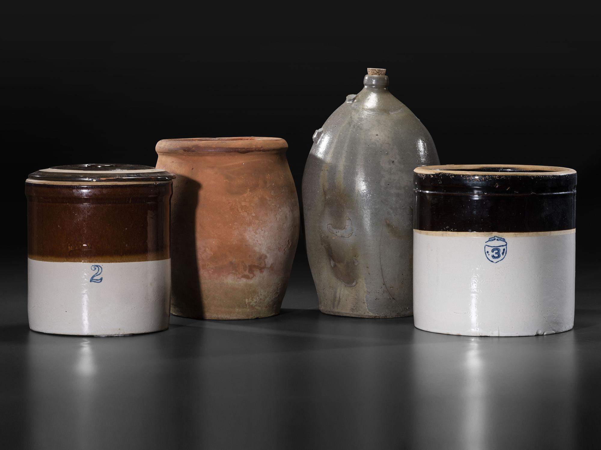 Twelve Stoneware Vessels
